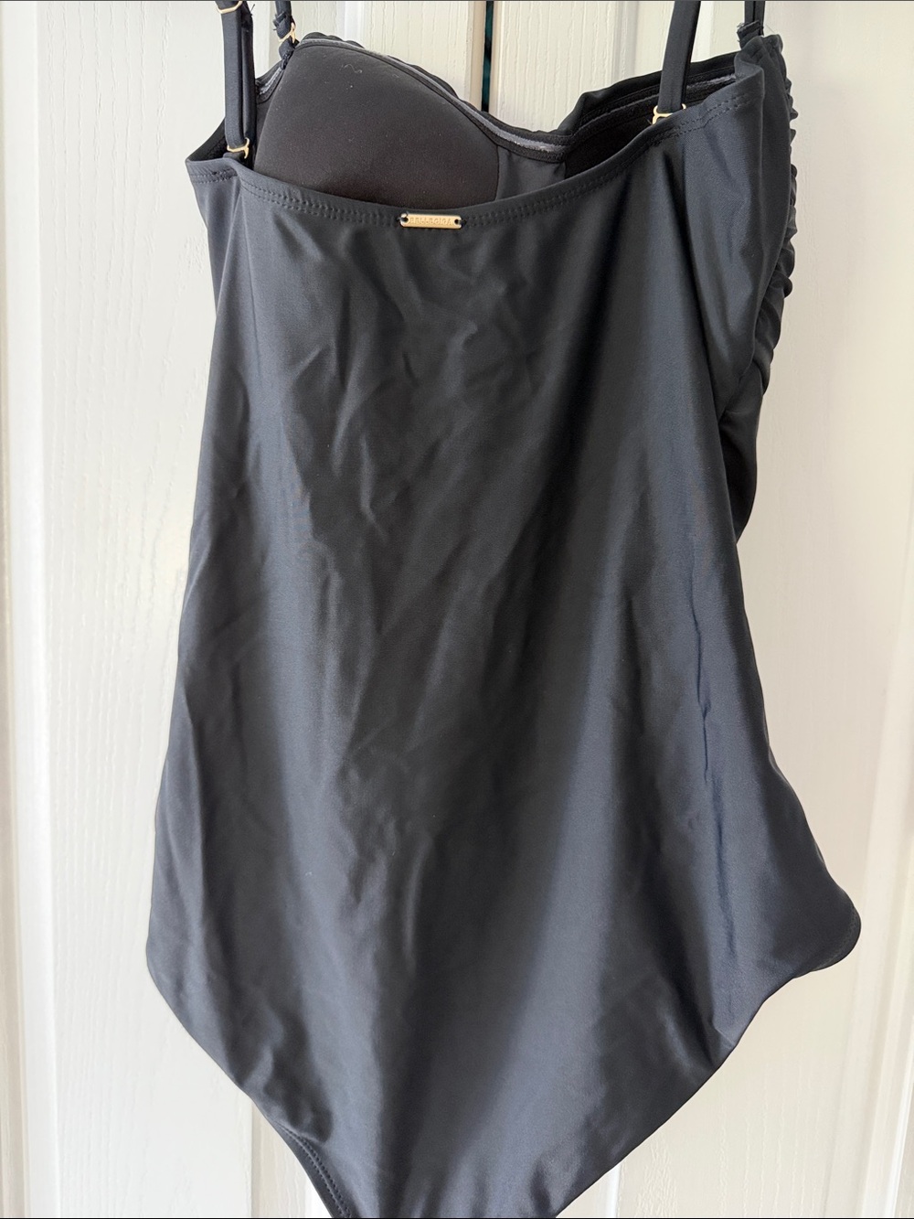 RELLECIGA Black Women's Swim Skirt One-Piece